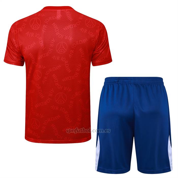 Chandal del Paris Saint-Germain Jordan Manga Corta 2024-2025 Rojo - Pantalon Corto